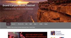 Desktop Screenshot of grandcanyonmusicfest.org