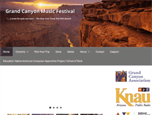 Tablet Screenshot of grandcanyonmusicfest.org